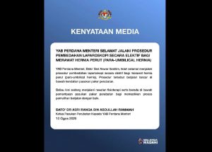 Anwar selamat jalani prosedur pembedahan rawat hernia perut